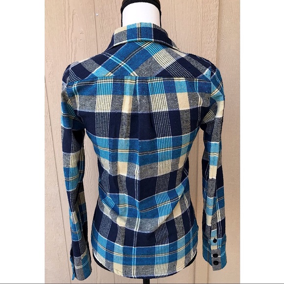 MOLOKAI🧵 Multi-Colored Plaid Flannel ~Size M - Picture 4 of 7